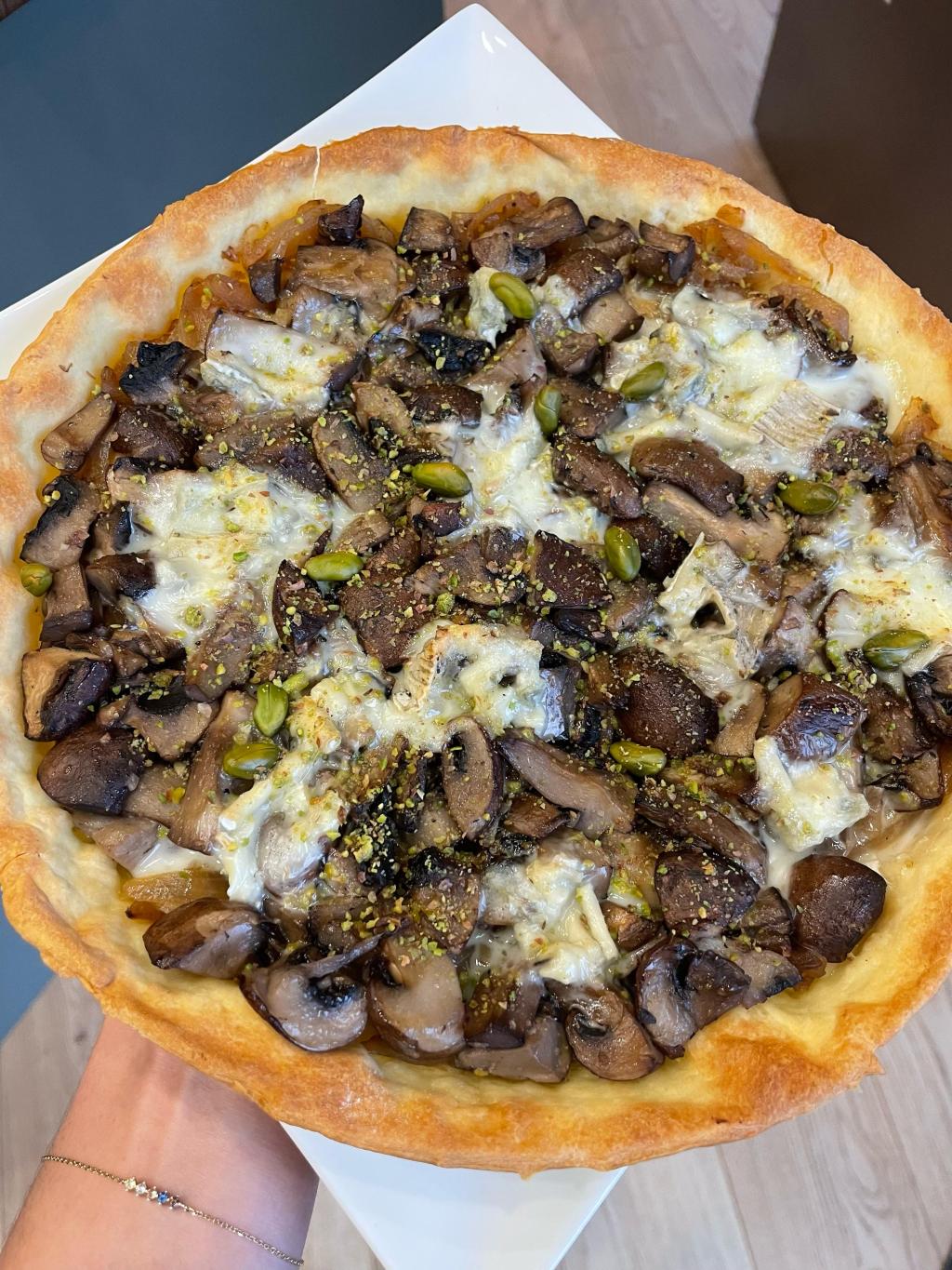 TARTE AUX CHAMPIGNONS ET&nbsp;GORGONZOLA
